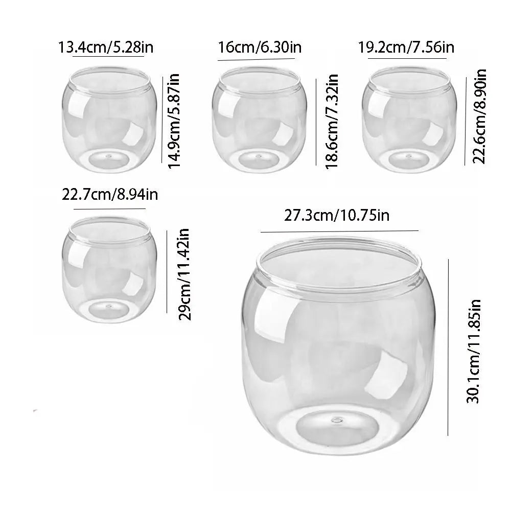 Plastic Ecological Tank Ultra Clear Creative Landscape Fish Tank! Anti-broken Transparent Fish Bowl.
