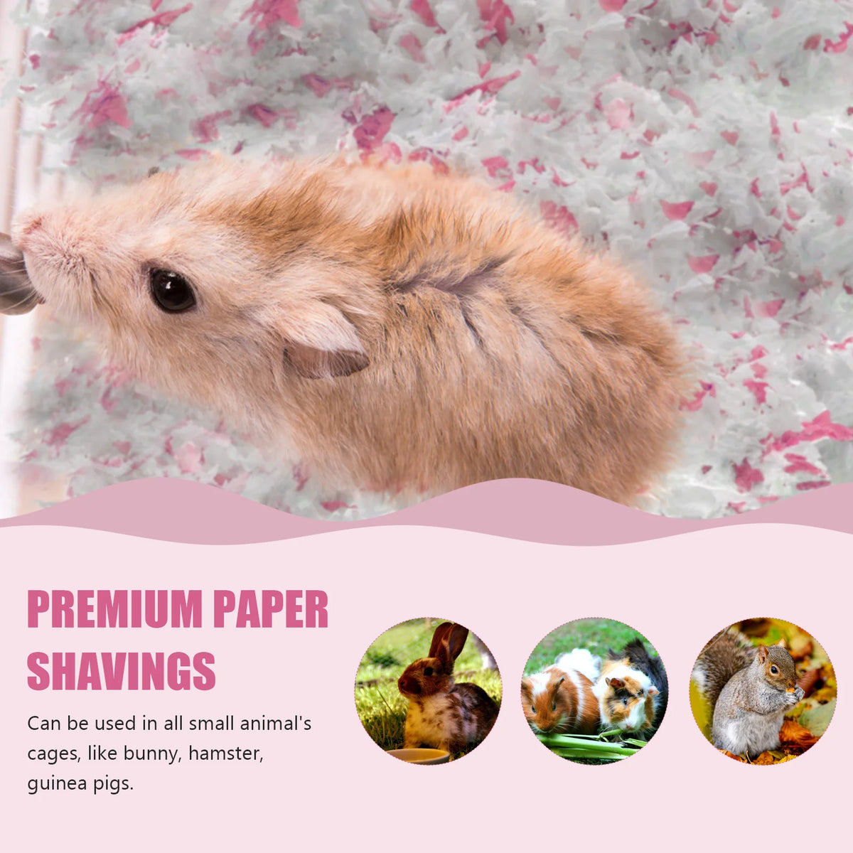 2 Pack Paper Cotton Pad, Pet Bedding Material. Mold Inhibiting Cage Liner Shavings Rabbit Hamster & Small Animal Supplies! - JanesWaggingWonders