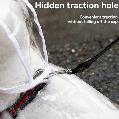 Transparent Waterproof Dog Raincoat, Raincoat for Small and Medium-Sized Dogs.
