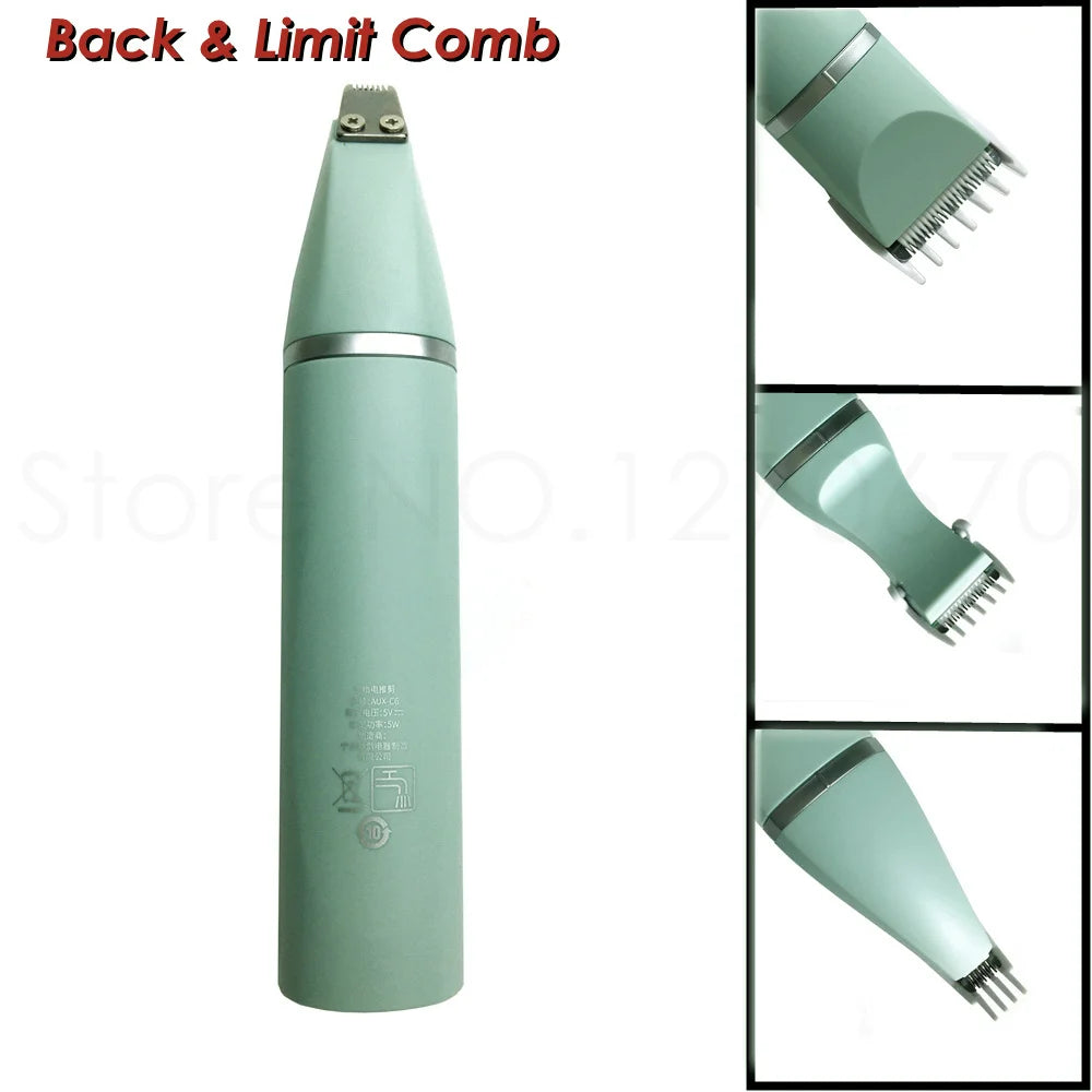 Professional Silent Cat & Dog Hair Trimmer. Nail Grinder. Animal Foot Hair Cutter Remover. USB Rechargeable!