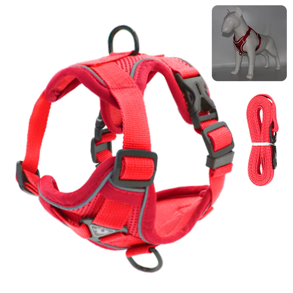 Cat Harness, Escape Proof Breathable Cat Harness and Leash for Walking Outdoors! Easy Control Pet Dog & Cat Leash W/Reflective Harness!