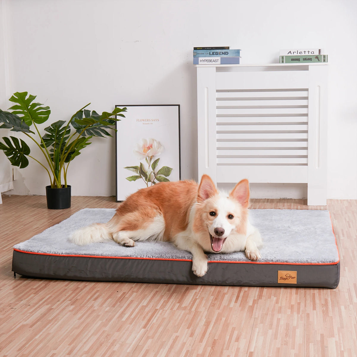 Large Orthopedic Dog Bed Kennel W/Memory Foam. Waterproof Pet Bed with Removable Washable Cover, Nonskid Bottom, Joint Relief!
