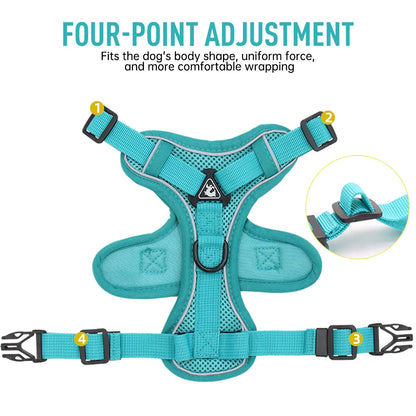 Cat Harness, Escape Proof Breathable Cat Harness and Leash for Walking Outdoors! Easy Control Pet Dog & Cat Leash W/Reflective Harness!