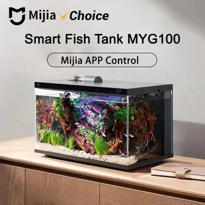 Mijia Smart Fish Tank MYG100 Works with Mijia APP Mobile Controlled Remote Feeding, Smart Lighting System! - JanesWaggingWonders