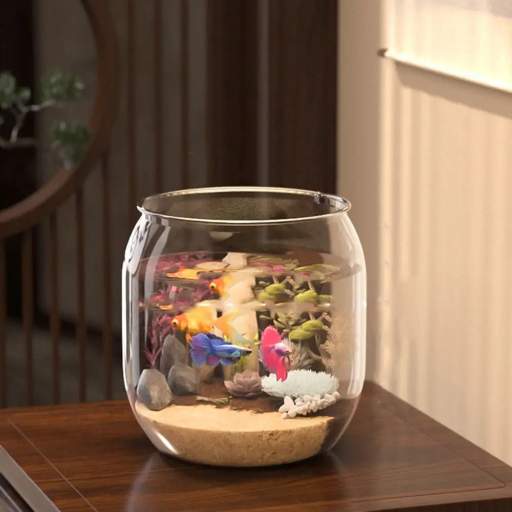 Plastic Ecological Tank Ultra Clear Creative Landscape Fish Tank! Anti-broken Transparent Fish Bowl. - JanesWaggingWonders