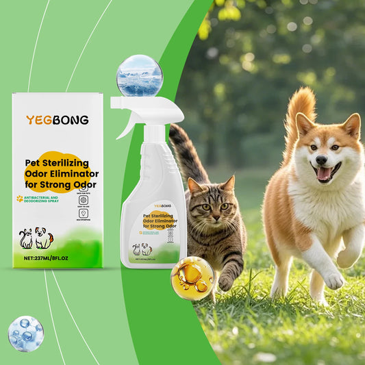 Pet Deodorizing Spray: For Indoor Odor Cleaning & Fresh Environment, Universal for Cats, Dogs & Home Use, with Rotatable Nozzle
