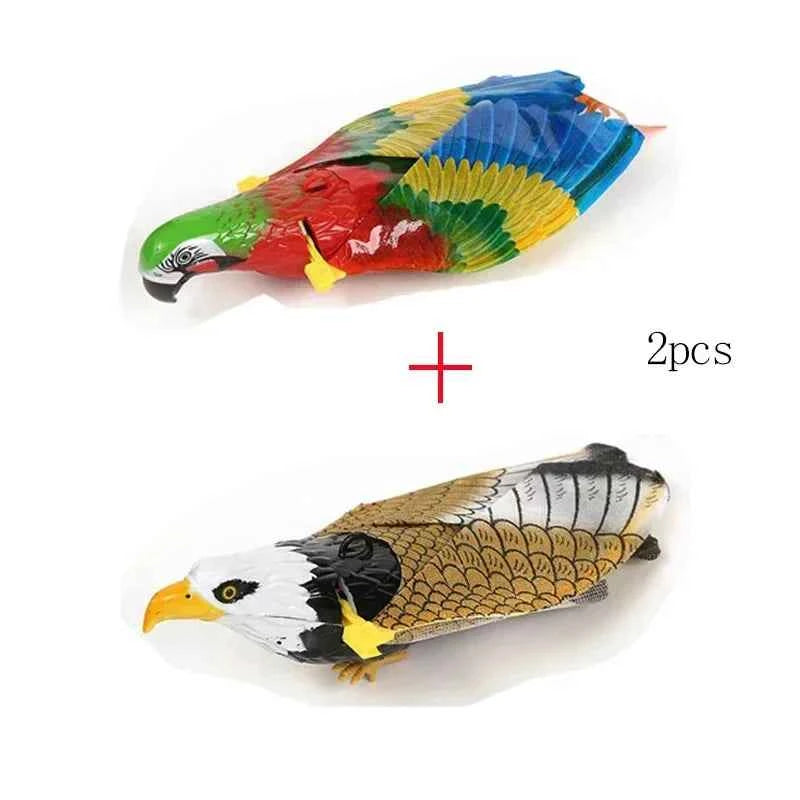Electric Hanging Bird Toy for Cats – Realistic Flying Eagle Teaser with Scratch Rope