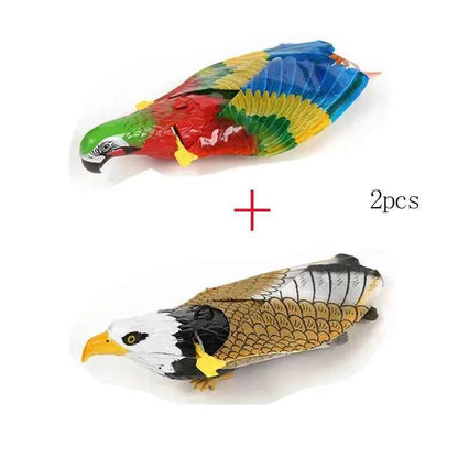 Electric Hanging Bird Toy for Cats – Realistic Flying Eagle Teaser with Scratch Rope
