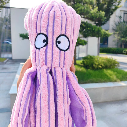 Pet Plush Toy For Cats & Dogs. Octopus Shell Puzzle Toy Bite Resistant Interactive Pet Dog Teeth Cleaning Chew Toy Pet Supplies