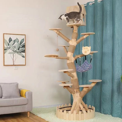 Indoor Simulation Tree for Cat, Large Family Climbing Frame. 
Pet Training Supplies, Tower Scrapers for Cats, Pet Accessories