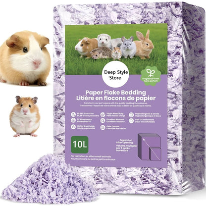 10L/400g Cozy Hamster Bedding Absorbent & Odor-Control Paper Cotton for Syrian Hamsters - Cage Litter & Nesting Material - JanesWaggingWonders