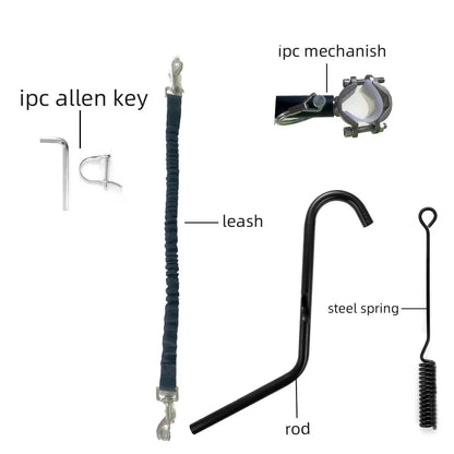 Hands Free Dog Bike Leash for Bicycle. Dog Walker Attachment. 
Cycling Pet Traction Rope for Outdoor Walking.