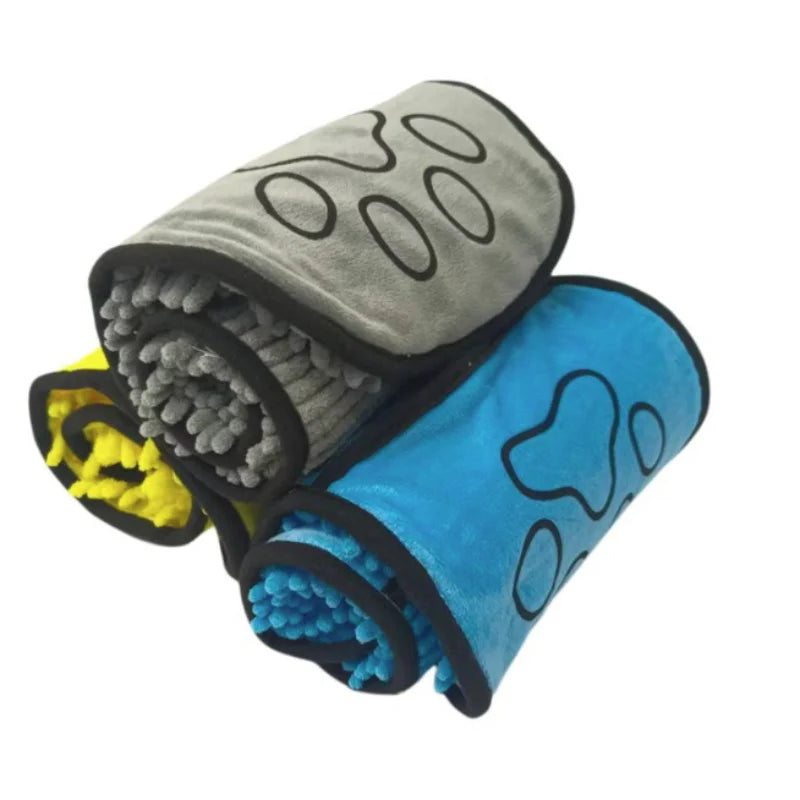 Super Absorbent Quick Dry Pet Towel. Soft Dog Bath Robe. Convenient Cat Bath Towel 
Pet Cleaning Washcloth Essential Dog Accessory