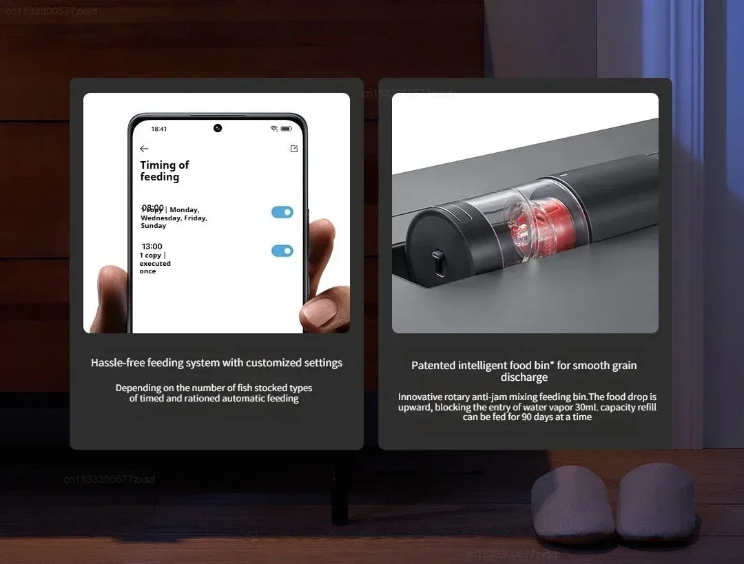 Mijia Smart Fish Tank MYG100 Works with Mijia APP Mobile Controlled Remote Feeding, Smart Lighting System! - JanesWaggingWonders