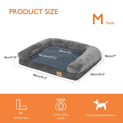 Dog Bed Extra Large Orthopedic Mattress Couch Sleeping Cushion with Removable Washable Cover!