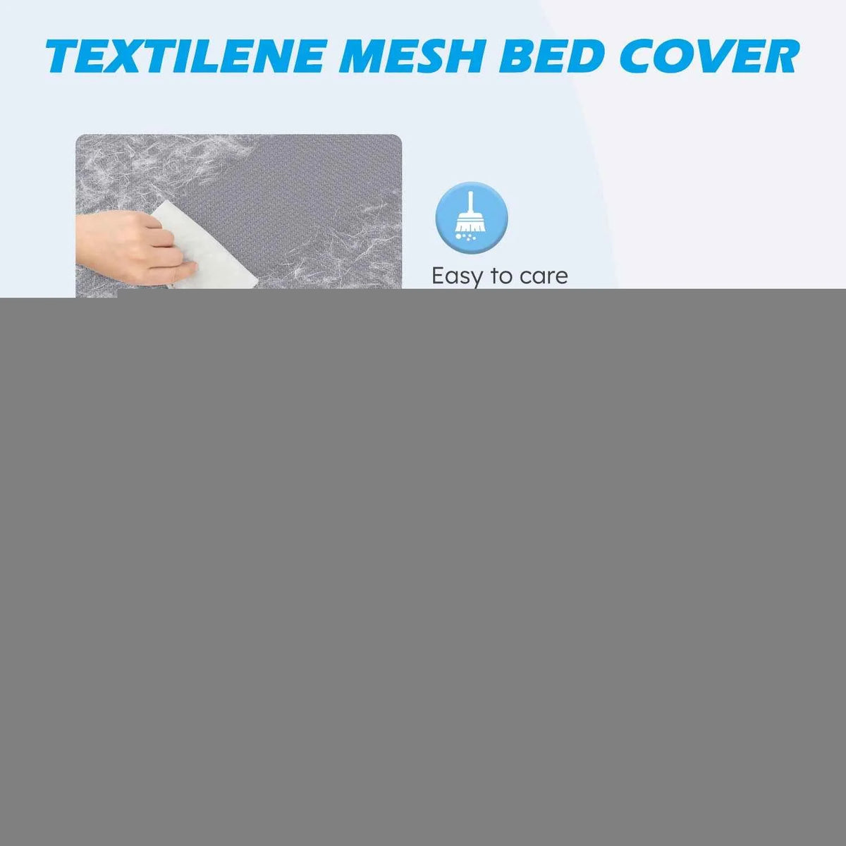 Elevated Dog Bed, Cooling Raised Pet Cot with Chew Proof Washable Breathable Mesh and Metal Frame.