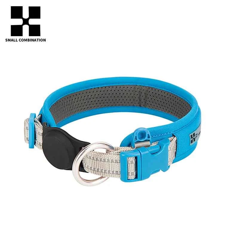 Personalized  Air Tag Small, Medium, Large, Padded Dog Collar;  Adjustable Nylon & Reflective!
