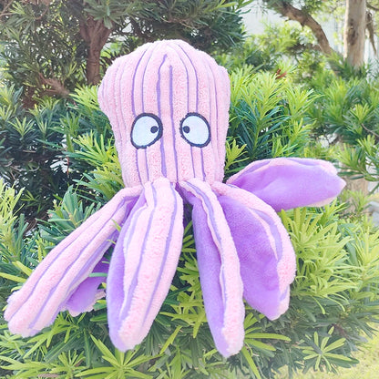 Pet Plush Toy For Cats & Dogs. Octopus Shell Puzzle Toy Bite Resistant Interactive Pet Dog Teeth Cleaning Chew Toy Pet Supplies