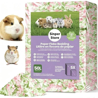 10L/400g Cozy Hamster Bedding Absorbent & Odor-Control Paper Cotton for Syrian Hamsters - Cage Litter & Nesting Material - JanesWaggingWonders