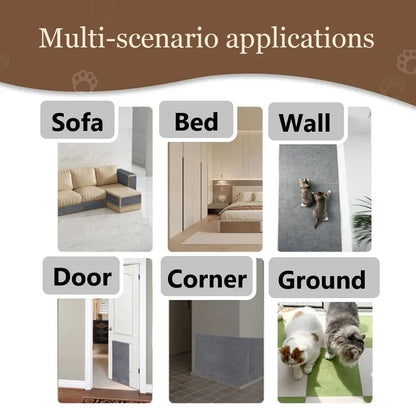 Anti Cat Scratch Mat. Trimmable Self-Adhesive Carpet. Pet Scratcher Furniture , Sofa,  Wall Protector.