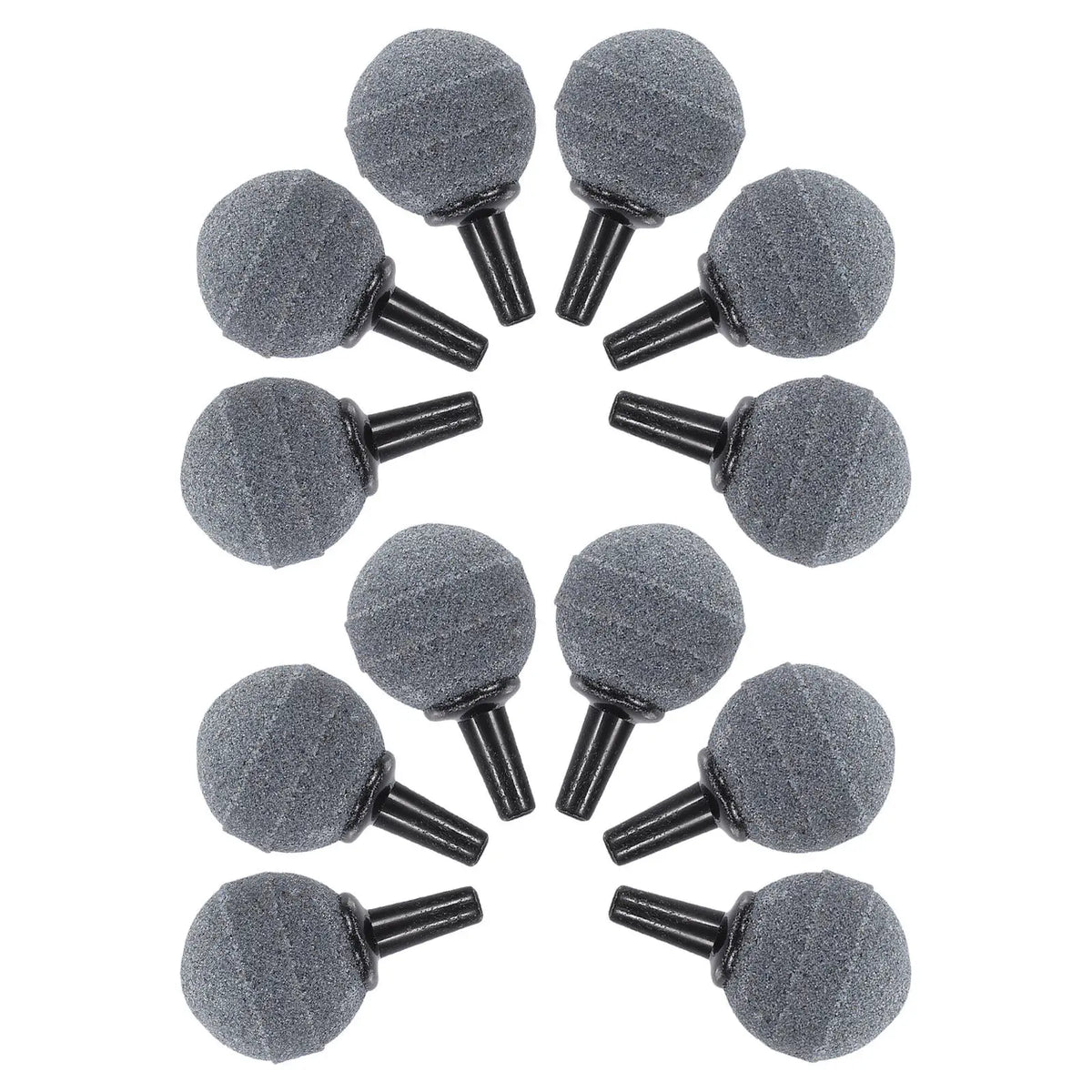 12pcs Aquarium Air Stone Bubble Diffuser, Fish Tank Air Bubbler Stone for Water Oxygenation, for Aquatic Plant and Fish Care - JanesWaggingWonders