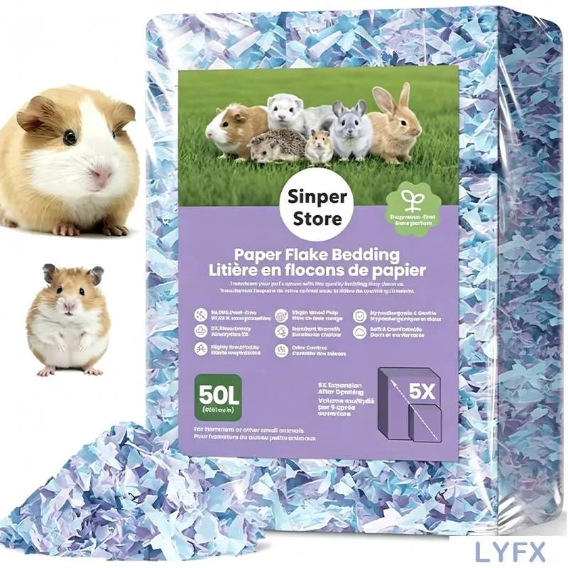10L/400g Cozy Hamster Bedding Absorbent & Odor-Control Paper Cotton for Syrian Hamsters - Cage Litter & Nesting Material - JanesWaggingWonders