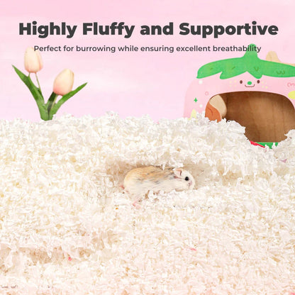 10L/400g Cozy Hamster Bedding Absorbent & Odor-Control Paper Cotton for Syrian Hamsters - Cage Litter & Nesting Material - JanesWaggingWonders