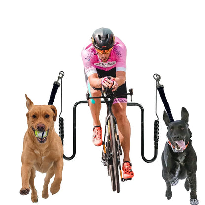Hands Free Dog Bike Leash for Bicycle. Dog Walker Attachment. 
Cycling Pet Traction Rope for Outdoor Walking.