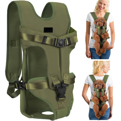 Pet Carrier Backpack for Dogs & Cats. Thickened Sponge Pet Front Carrier. Backpacks. 
Portable Puppy Transportation.