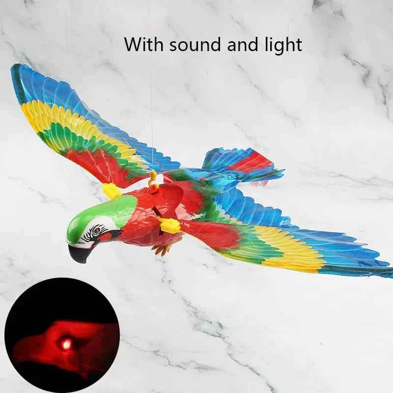 Electric Hanging Bird Toy for Cats – Realistic Flying Eagle Teaser with Scratch Rope