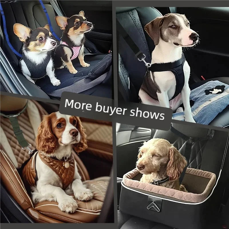 Adjustable Anti-Escape Pet Car Seat Belt Dog Cat Headrest! Safety Restraint, Portable Travel Safety Leash For pets!