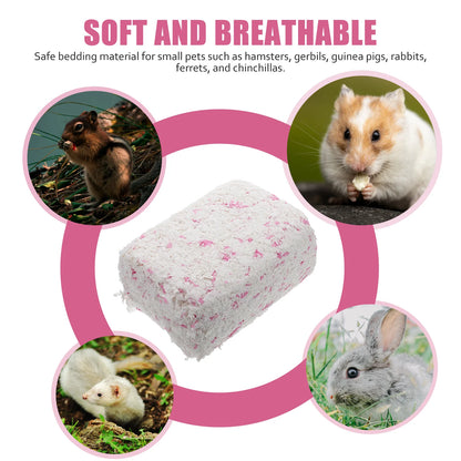2 Pack Paper Cotton Pad, Pet Bedding Material. Mold Inhibiting Cage Liner Shavings Rabbit Hamster & Small Animal Supplies! - JanesWaggingWonders