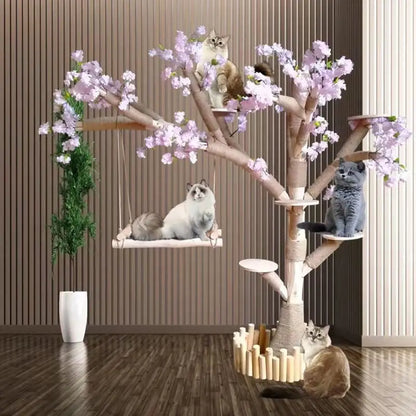 Indoor Simulation Tree for Cat, Large Family Climbing Frame. 
Pet Training Supplies, Tower Scrapers for Cats, Pet Accessories