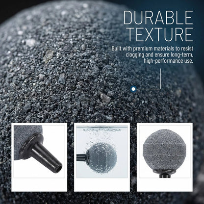 12pcs Aquarium Air Stone Bubble Diffuser, Fish Tank Air Bubbler Stone for Water Oxygenation, for Aquatic Plant and Fish Care - JanesWaggingWonders