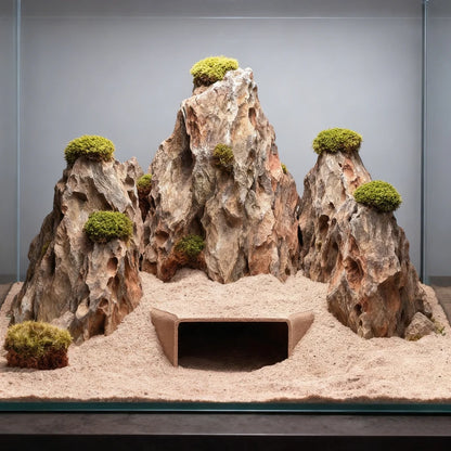 3D Printed Reptile Cave Hideout - Terrarium Decor - JanesWaggingWonders