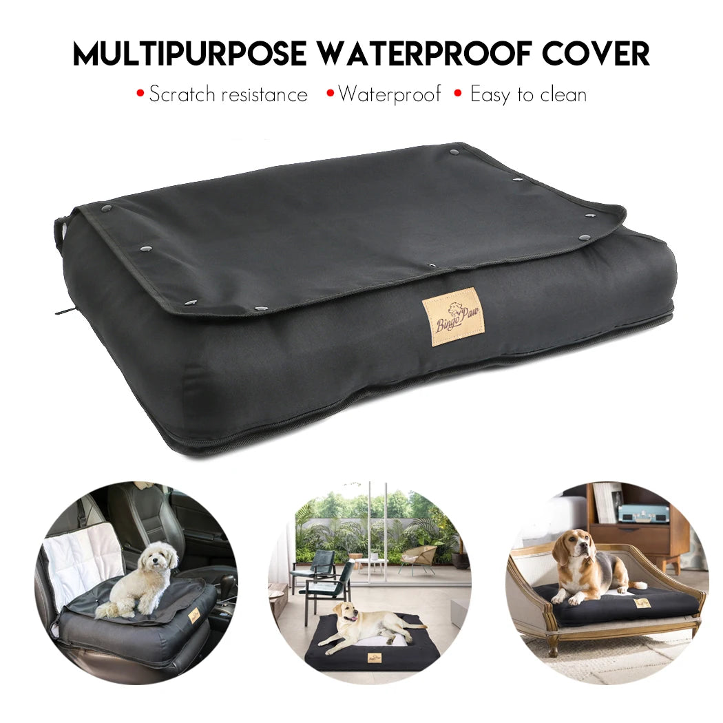 Car Seat Bed for Dog Waterproof Pet Cushion. Bed Mat Dog Carrier with Removable Pad Cover and Safety Belt 3 Sizes!