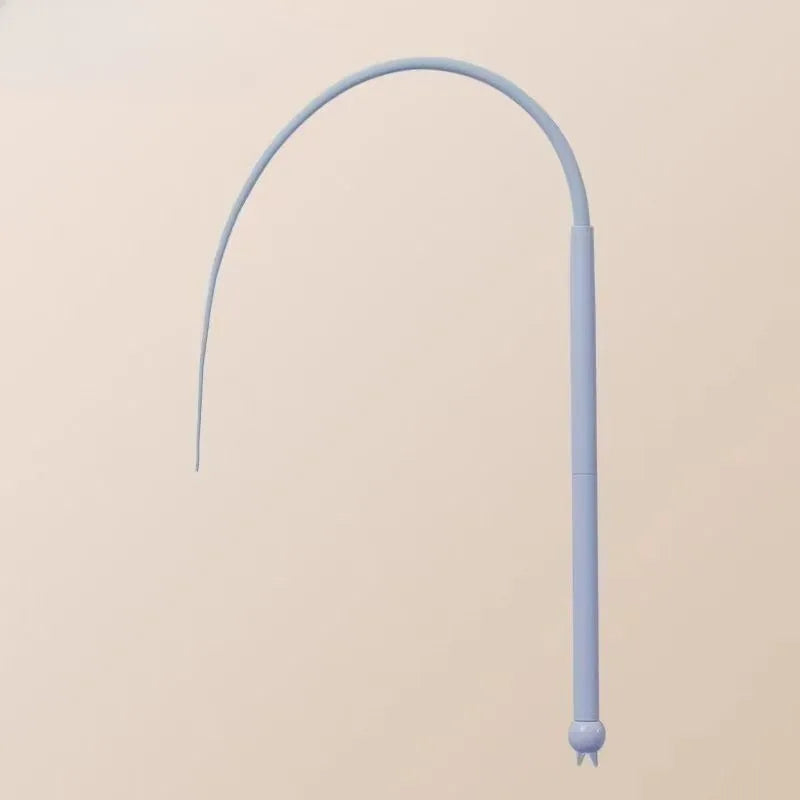 Simulated Mouse Tail Cat Teaser Toy; Funny Silicone Long Tail, Indoor Kitten Teaser Stick