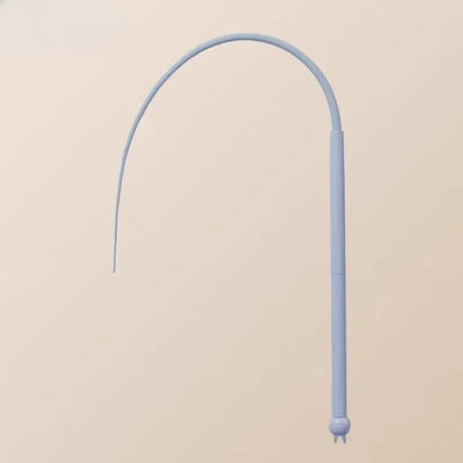 Simulated Mouse Tail Cat Teaser Toy; Funny Silicone Long Tail, Indoor Kitten Teaser Stick