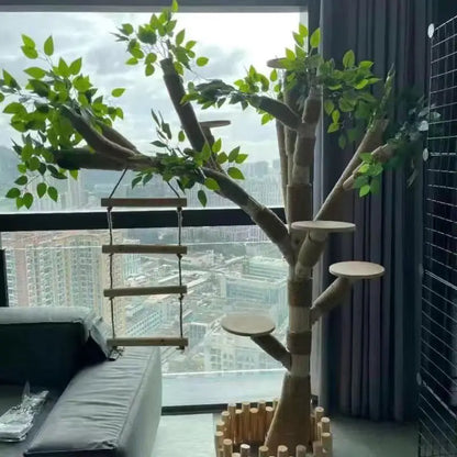 Indoor Simulation Tree for Cat, Large Family Climbing Frame. 
Pet Training Supplies, Tower Scrapers for Cats, Pet Accessories
