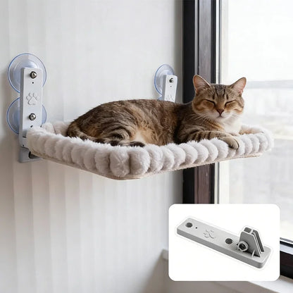 Cat Window Hammock with Strong Suction Cups – Cozy Perch for Indoor Cats - JanesWaggingWonders