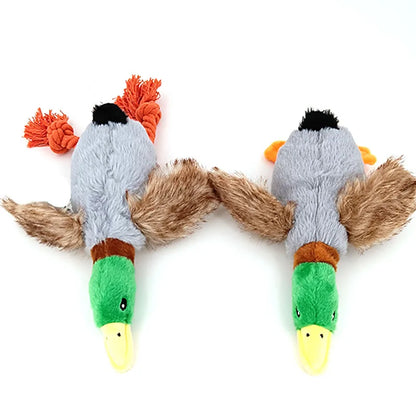 Cute Plush Duck Sound Toy. Stuffed Squeaky Dog Toy. Tooth Cleaning Dog Chew Toys. Funny Plush Toys for Cats