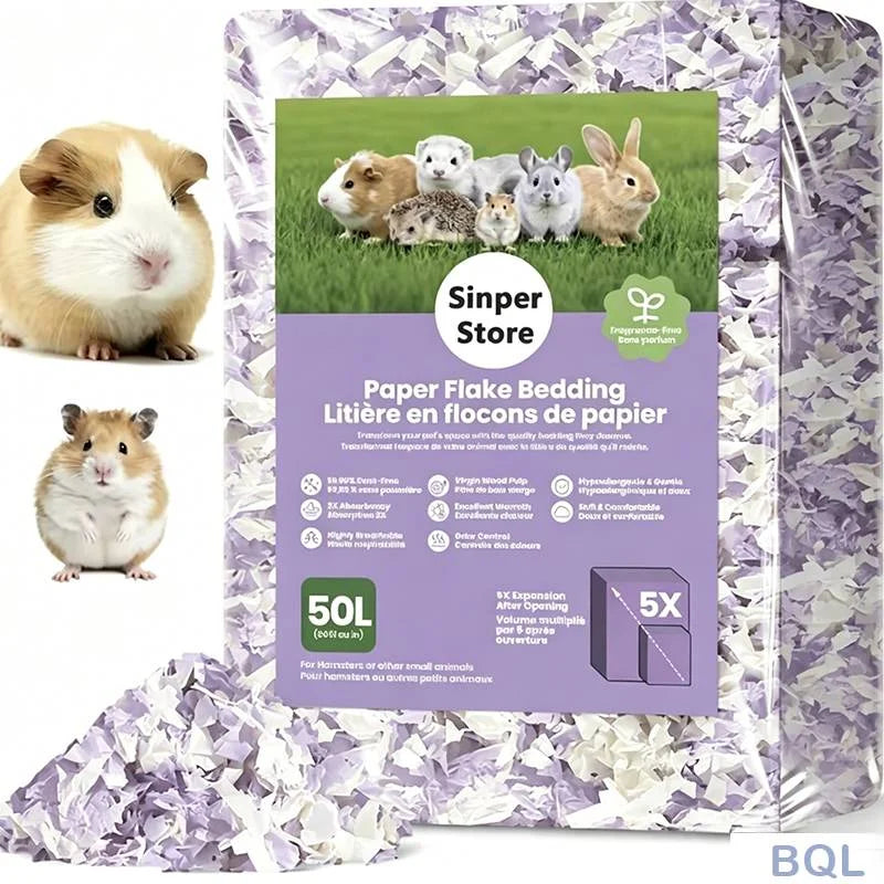 10L/400g Cozy Hamster Bedding Absorbent & Odor-Control Paper Cotton for Syrian Hamsters - Cage Litter & Nesting Material - JanesWaggingWonders