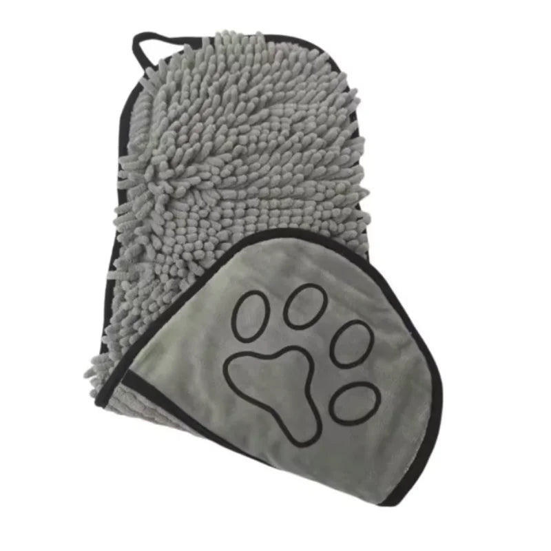 Super Absorbent Quick Dry Pet Towel. Soft Dog Bath Robe. Convenient Cat Bath Towel 
Pet Cleaning Washcloth Essential Dog Accessory
