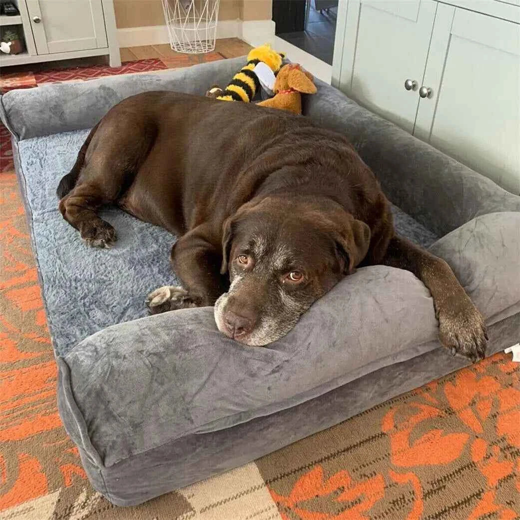 Dog Bed Extra Large Orthopedic Mattress Couch Sleeping Cushion with Removable Washable Cover!