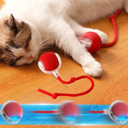 1~3pcs Cat Interactive Ball Toy. Automatic Rolling Ball Tail!  Rechargeable Smart Pet Electric Toy. Dog & Cat Training Imitates Mouse!