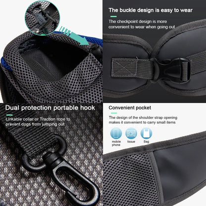 Pet Cat Dog Carrier. Travel Tote Shoulder Bags. Mesh Sling Carry Pack Pet Carrying Supplies 
Crossbody Shoulder Bag