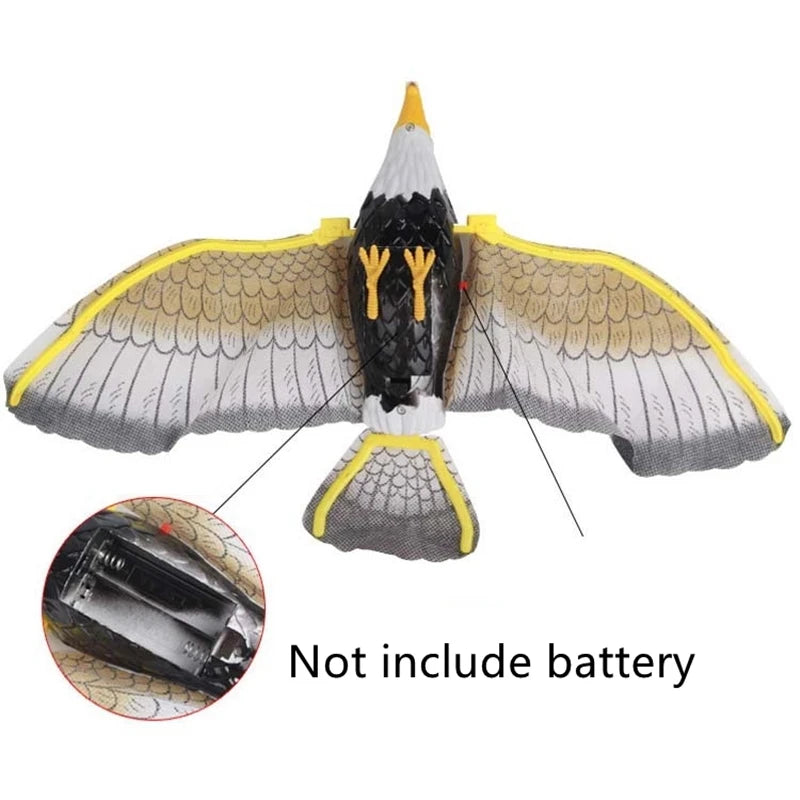 Electric Hanging Bird Toy for Cats – Realistic Flying Eagle Teaser with Scratch Rope