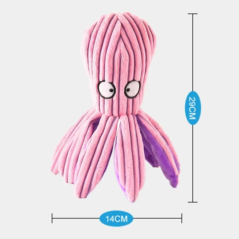 Pet Plush Toy For Cats & Dogs. Octopus Shell Puzzle Toy Bite Resistant Interactive Pet Dog Teeth Cleaning Chew Toy Pet Supplies