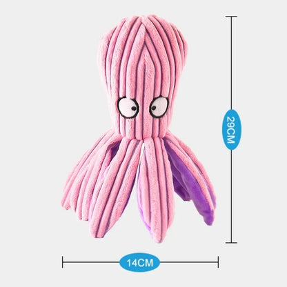 Pet Plush Toy For Cats & Dogs. Octopus Shell Puzzle Toy Bite Resistant Interactive Pet Dog Teeth Cleaning Chew Toy Pet Supplies
