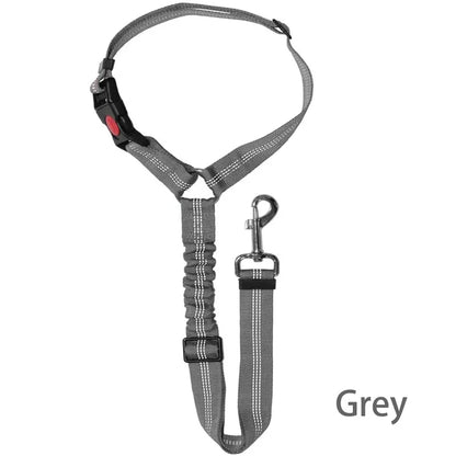 New Solid Two-in-one Pet Car Seat Belt. Dog Harness Leash. Back Seat Safety Belt Adjustable for Cats & Dogs.